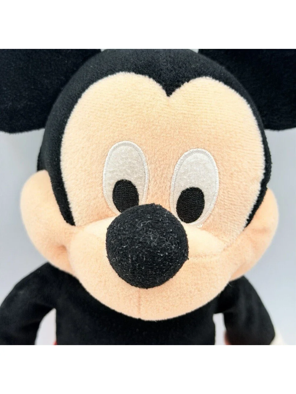 Disney Mickey Mouse Plush Stuffed Animal Just Play Red Shorts Embroidered 12